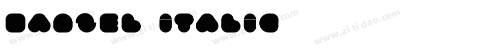 Hanzel Italic字体转换